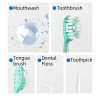 5-in-1 set: toothbrush, mouthwash, tongue cleaner, dental floss, toothpick